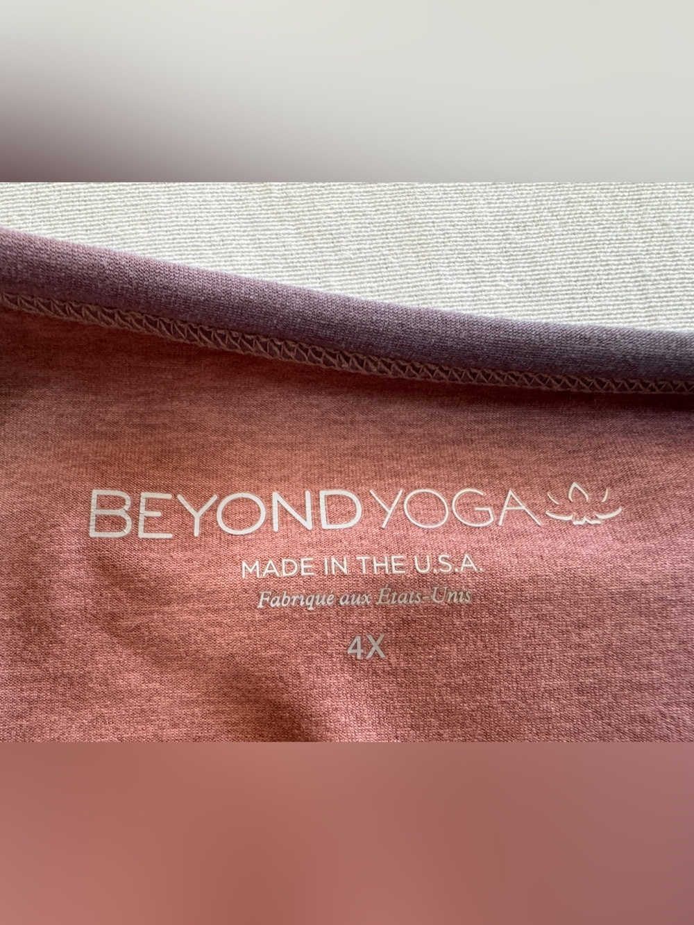 Beyond Yoga Women’s 4X SoftMark Slim Racerback Cropped Tank Bra Mauve Pink - Picture 7 of 8